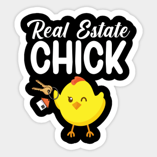 Real estate chick Sticker